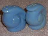 Snail shakers glazed sky blue